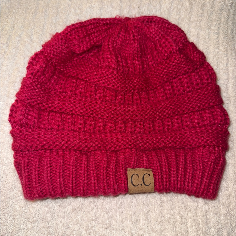 C.C Ribbed Kit Solid Color Beanie - Picture 3 of 5